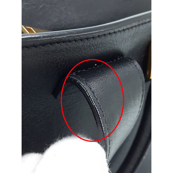 Saint Laurent Paris Baby Cabas 2way Handbag Black - Picture 8 of 9